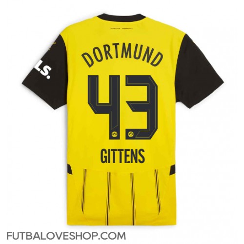 Dres Borussia Dortmund Jamie Bynoe-Gittens #43 Domáci 2024-25 Krátky Rukáv